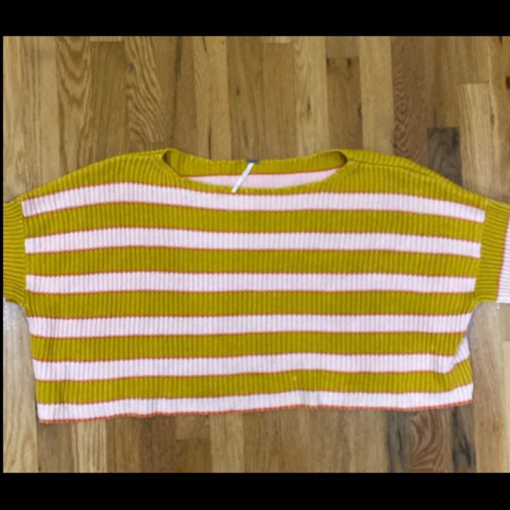 Free People ‘Just My Stripe’ Cropped Sweater
